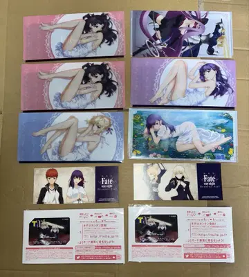 Fate stay night T 포인트 카드 클리어 파일 10개 세트