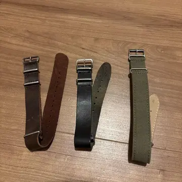 nato 벨트 20mm 모렐라토 1개 turn out 가죽 2개