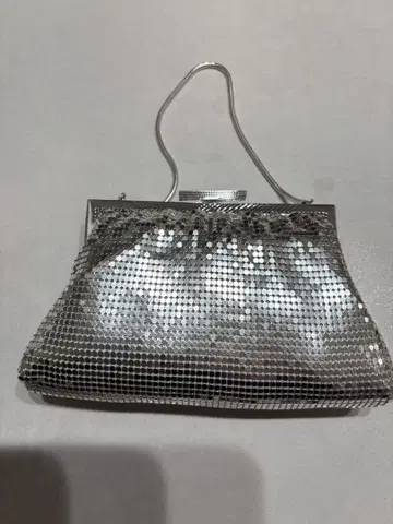 실버 메쉬 파티 백
