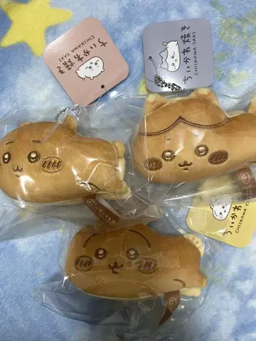 치이카와 구이 마스코트 치이카와 하치와레 토끼 3개 세트 종이 봉투 포함