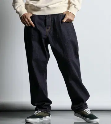 HEMP WIDE DENIM: 헴프 혼방 와이드 데님 와이드 청바지