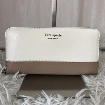 kate spade 사피아노 가죽 장지갑 라운드 지퍼 바이컬러