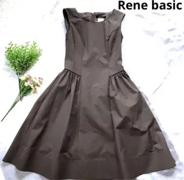 Rene basic 르네 베이직 슬리브리스 원피스 다크 브라운 34