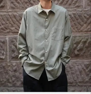 아르테리아 SILKY SOFT TWILL SHIRT 그린