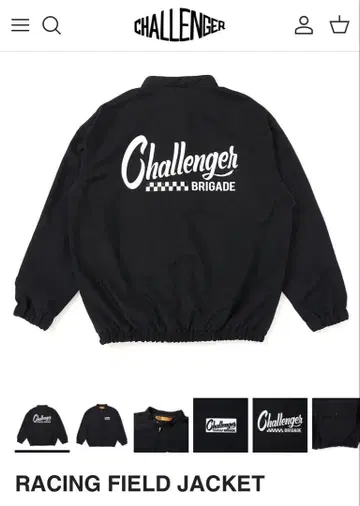 Challenger Racing Field Jacket 블랙