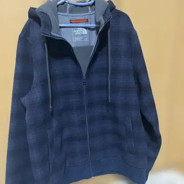 노스페이스 체크 무늬 자켓 L