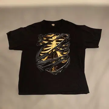 90s 00s 스켈레톤 티셔츠 2XL