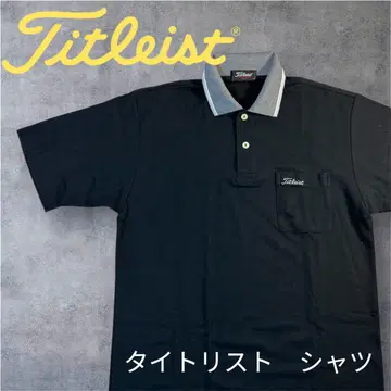 타이틀리스트 피케 셔츠 블랙 L