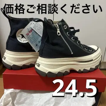 컨버스 올스타 트렉 웨이브 블랙 지퍼 포함 24.5