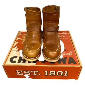 CHIPPEWA 하이랜더 숏 모크 엔지니어 부츠 1901M08