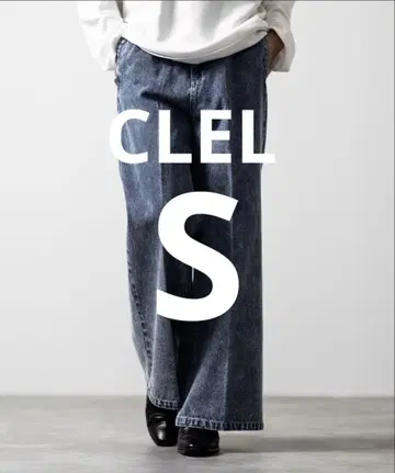CLEL 플레어 데님 팬츠 블루 S 미사용에 가까운 완판템