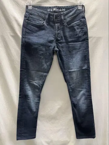DENHAM 다크 블루 슬림 핏 데님