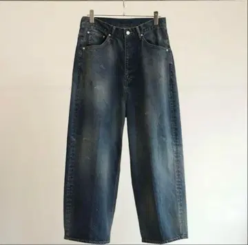 ancellm aging wide denim 5p pants 사이즈 2