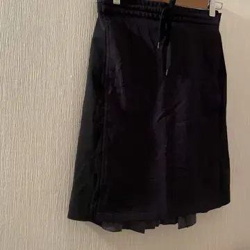 소니아 리키엘 블랙 네이비 플리츠 스커트