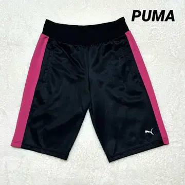 일본제 PUMA 원포인트 자수 로고 하프 팬츠 사이드 라인 L