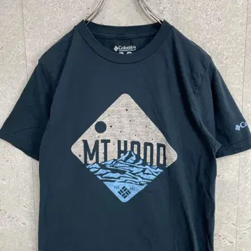 컬럼비아 MT HOOD 프린트 티셔츠 네이비 S