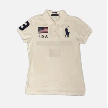 랄프 로렌 빅 포니 국기 피케 셔츠 USA 자수