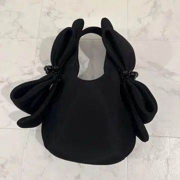 simonerocha h&m 콜라보 리본 백 블랙