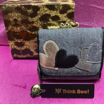 Think Bee! 하트 모티브 3단 폴더형 지갑