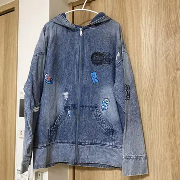 LiSA 데님 후드티 iSCREAM M 사이즈