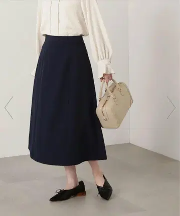 N. Natural Beauty Basic 드라이 터치 A 라인 스커트