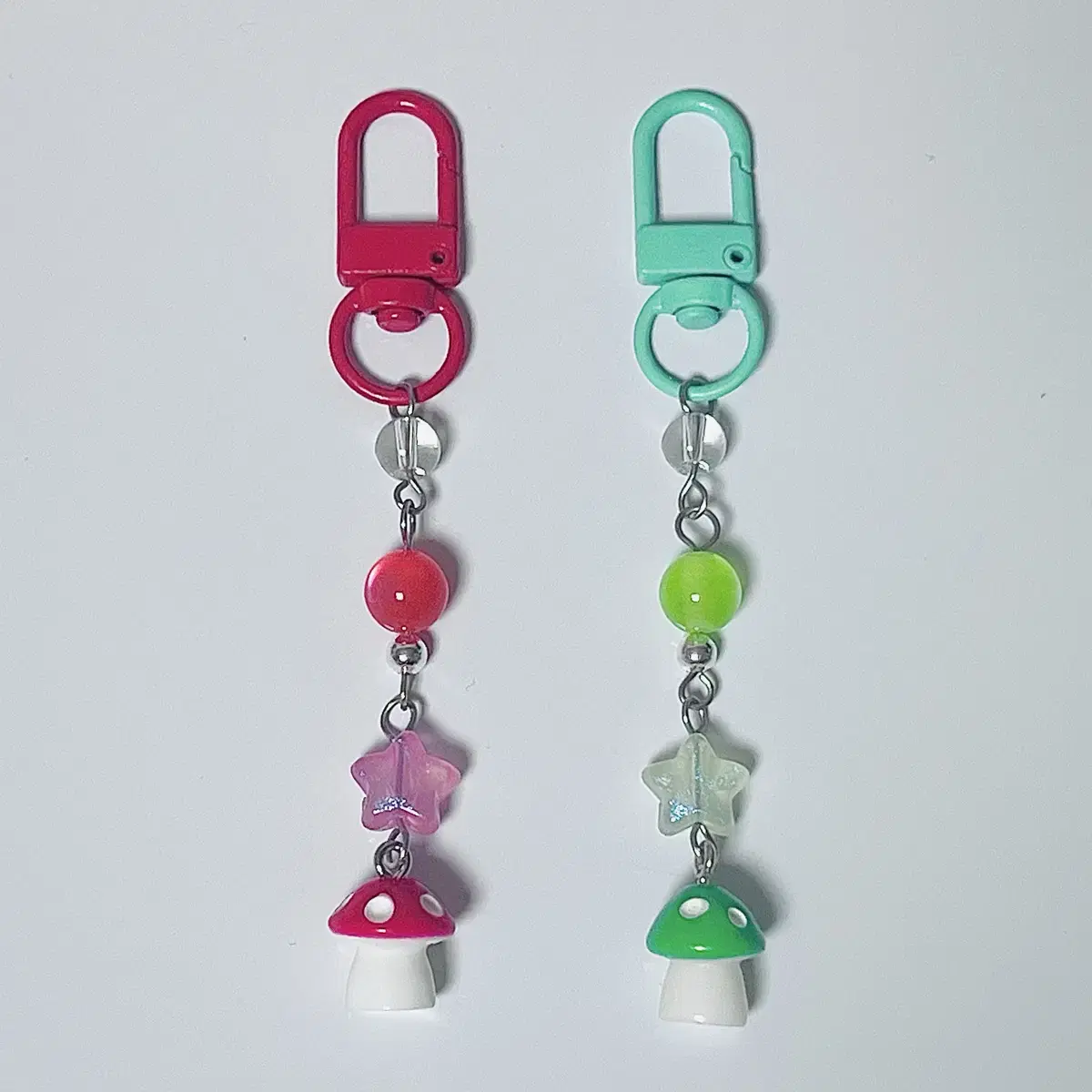Mushroom Beaded Keyring Bag Keyring AirPods Keyring Collectbook Keyring Binder Keyring