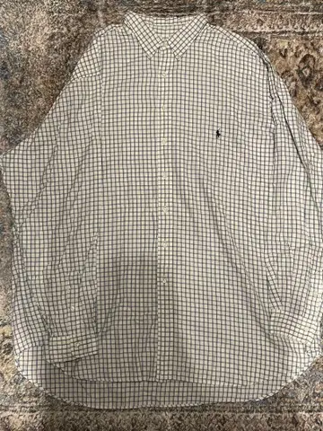 Ralph Lauren 체크 무늬 긴팔 셔츠 3XLT