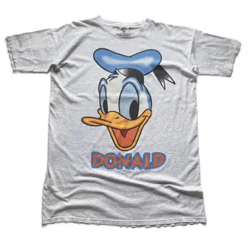 90s 디즈니 DONALD 도날드 티셔츠 XXL 그레이