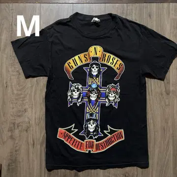 건즈 앤 로지즈 티셔츠 사이즈 M 블랙 GUNS N' ROSES