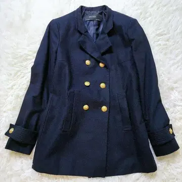 ZARA 자라 더블 테일러드 자켓 골드 버튼 네이비 브레 더블 브레스트