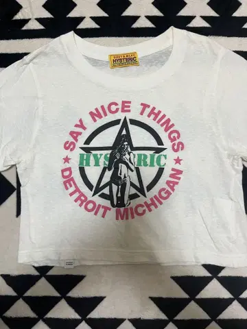 HYSTERIC DETROIT 크롭 티셔츠
