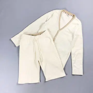 새상품급 젤라또피케 옴 셋업 룸웨어 화이트 M *CD893