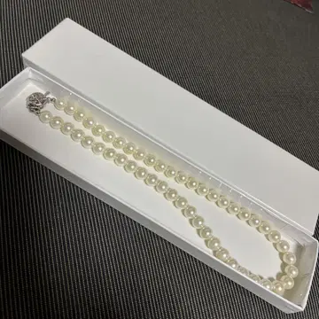 화이트 펄 목걸이