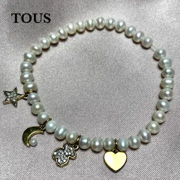 TOUS 토스 VERMEIL 펄 스타일 팔찌 별 달 곰 & 하트 S925