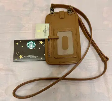 STARBUCKS 스마트폰 숄더백 브라운