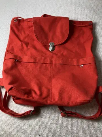 BAGGU 백팩 포피 레드 대용량 여성용 세련된