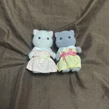 실바니안 패밀리 고양이 인형 2종 세트