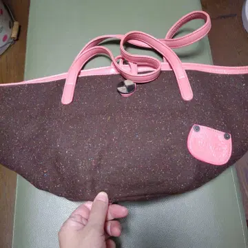 MUJINZO 브라운 핑크 숄더백
