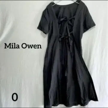 Mila Owen 반팔 롱베스트 미라 오웬 롱 셔츠 블랙 S