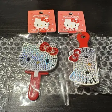 산리오 키라데코 미니어처 미니 거울 미니 브러쉬 헬로키티