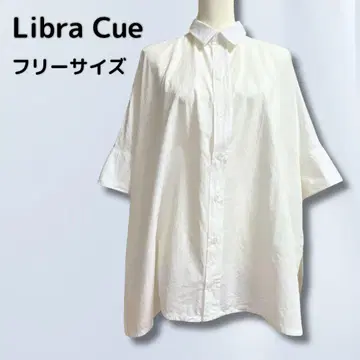 Libra Cue 빅 실루엣 하프 슬리브 셔츠