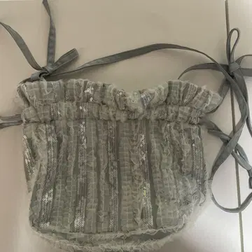 메리 제니 리본 스팽글 미니백