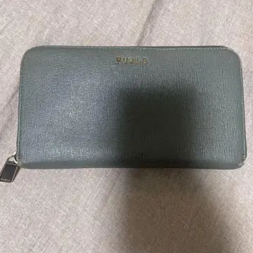 훌라 카키 가죽 장지갑