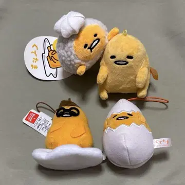 산리오 구데타마 봉제 인형 마스코트 참 키링