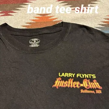 밴딩 티셔츠 band tee shirt M 블랙