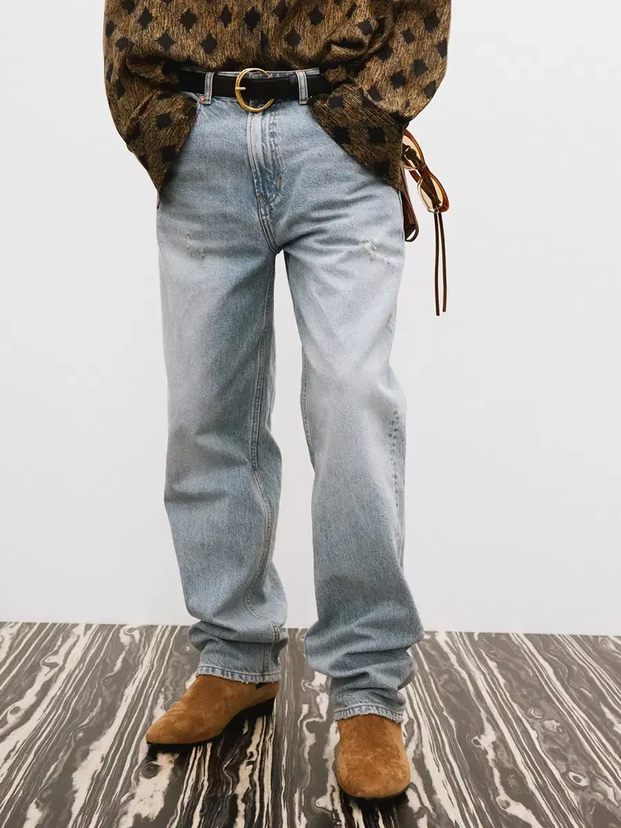 Recto 25ss Recto Distressed Denim Light Blue S