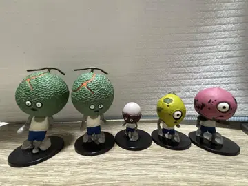 좀비 피규어 5개 세트 후르츠 좀비