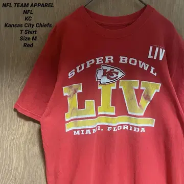 NFL KC 캔자스시티 치프스 티셔츠 M 레드