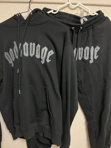 godsavage 셋업 블랙 L 사이즈