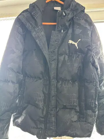 푸마 후드 부착 다운 자켓 S